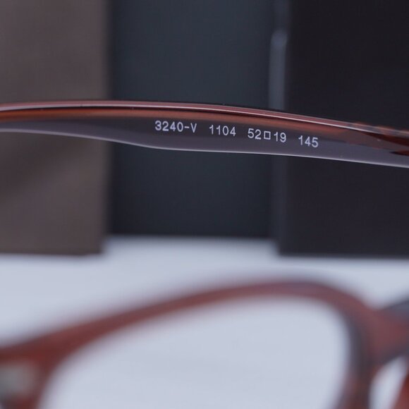 Persol PO3240V 1104 Square Eyeglasses 52mm – Bordeaux Smoke - Picture 8 of 10